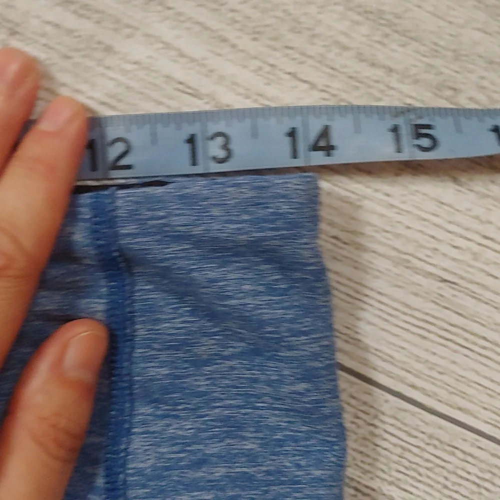Lululemon Blue Leggings with Ruffle Detail Size 8